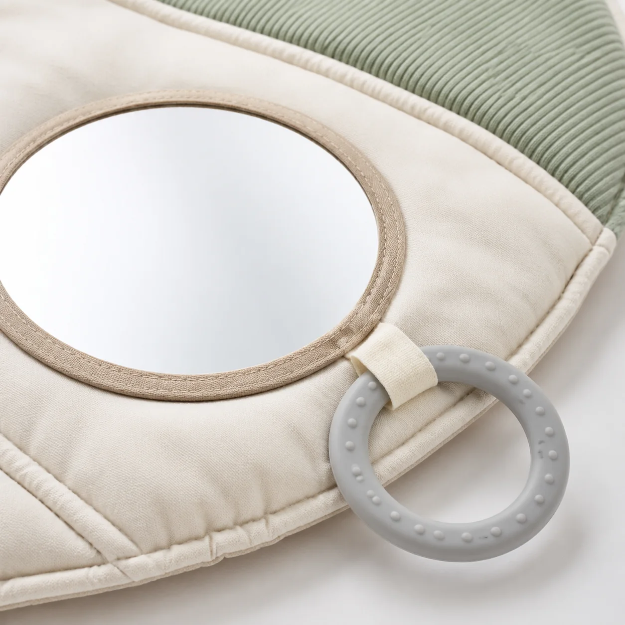 Baby Tummy Time Mirror and Sensory Play Mat - Image 2