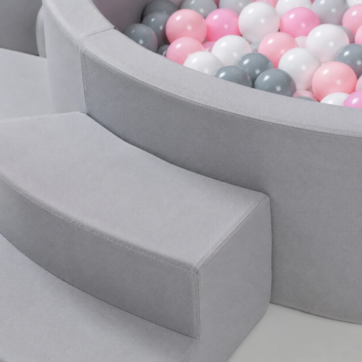 Baby Soft Play Ball Pit with Foam Steps - Image 2