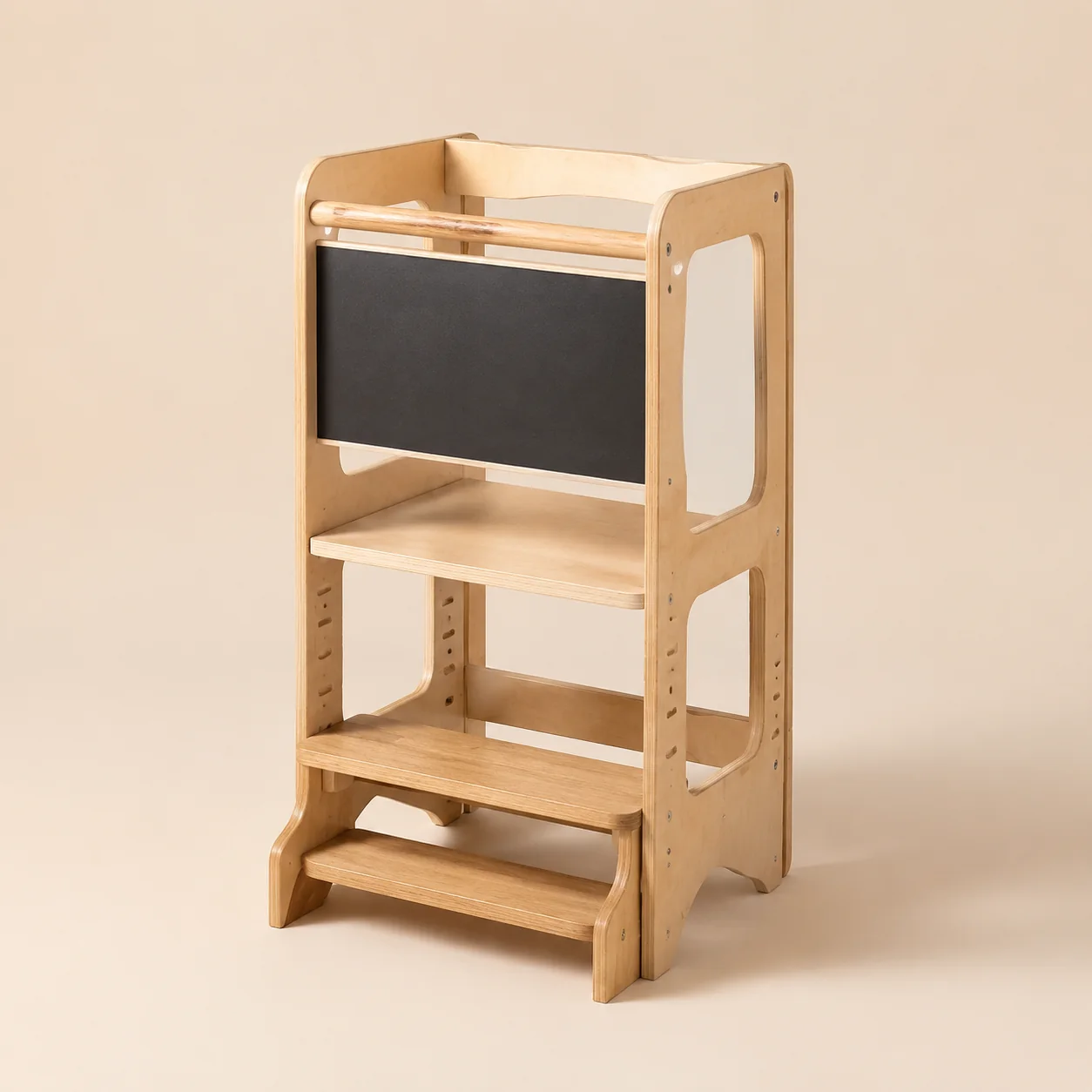 Toddler Learning Tower Helper Stool with Chalkboard
